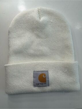 Carhartt Knit Cuffed Cream Beanie